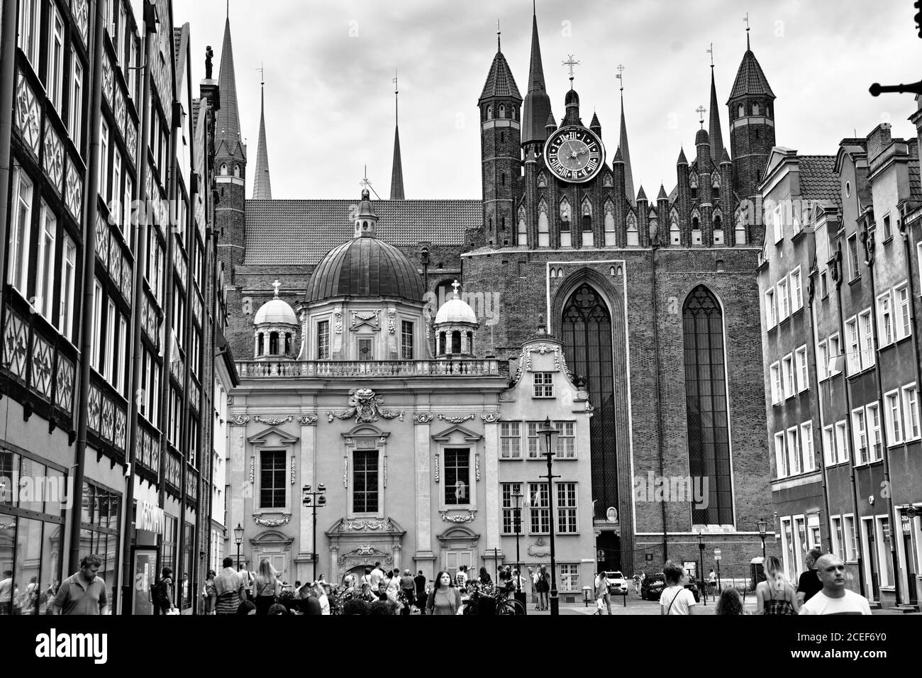 Cappella reale, una cappella cattolica barocca nella città principale e Basilica di Santa Maria a Danzica, Polonia. Foto Stock