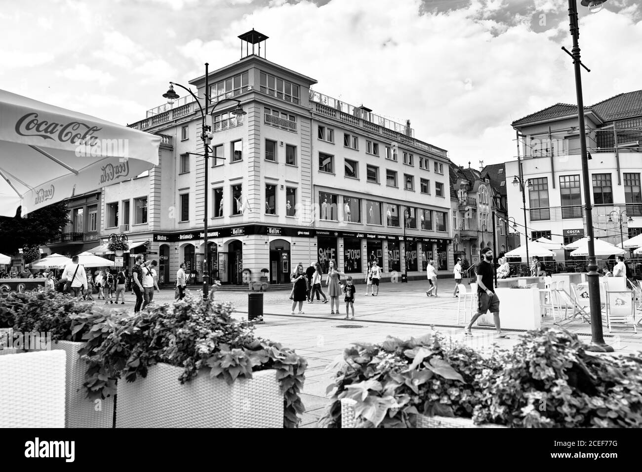 Via di Monte Cassino in Sopot, Polonia. Foto Stock
