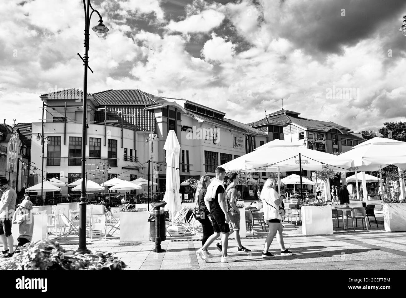 Via di Monte Cassino in Sopot, Polonia. Foto Stock