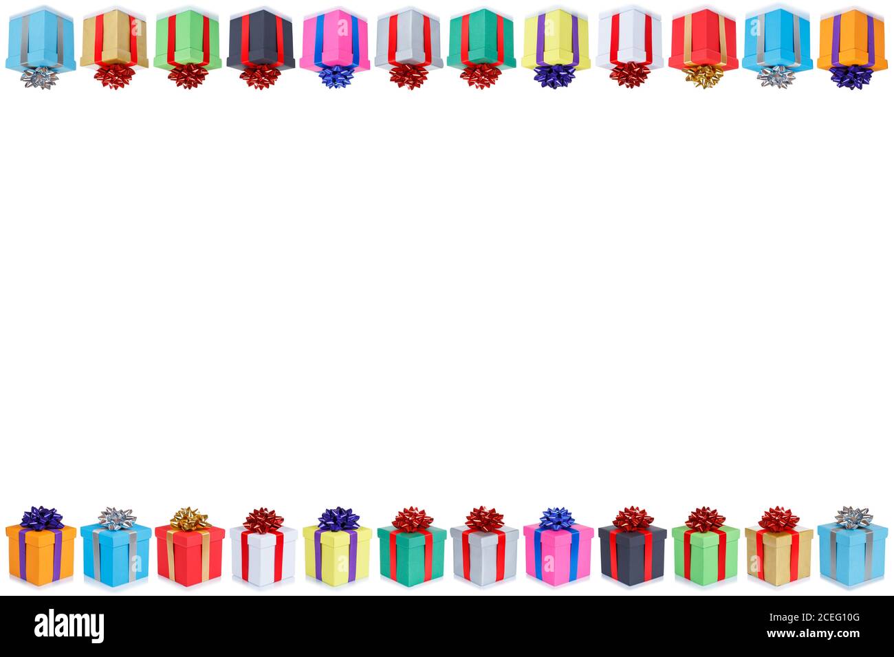 Regali di Natale compleanno presenta carta regalo copyspace copia spazio matrimonio Foto Stock