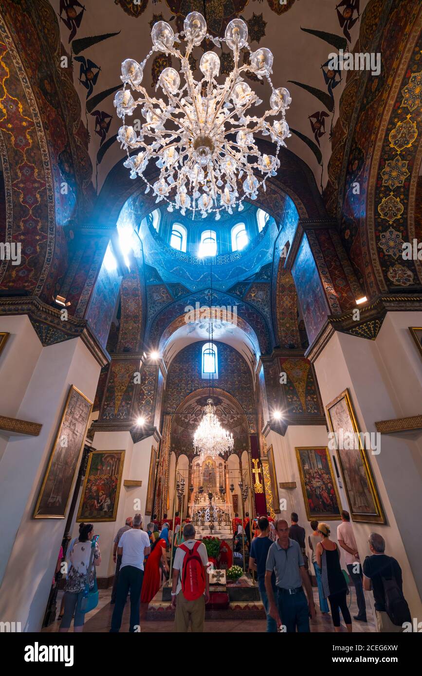 Cattedrale di Etchmiadzin, Città di Etchmiadzin, Provincia di Armavir, Armenia, Medio Oriente Foto Stock