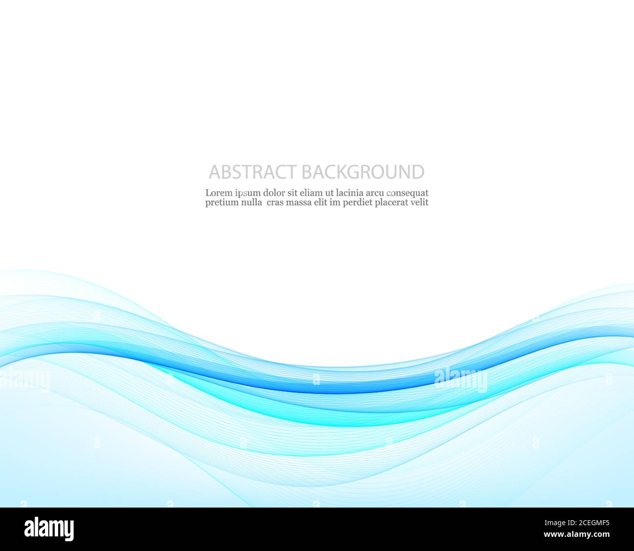 Astratto design creatività sfondo di onde blu, Vector Illustration EPS10 Illustrazione Vettoriale