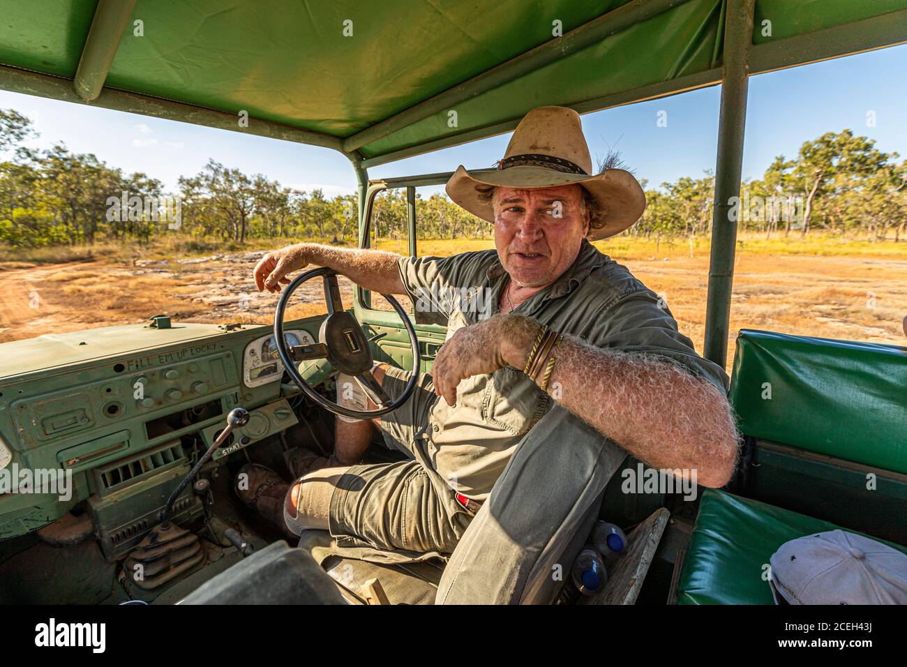 Tour guidato di Sab Lord attraverso l'Outback australiano Foto Stock