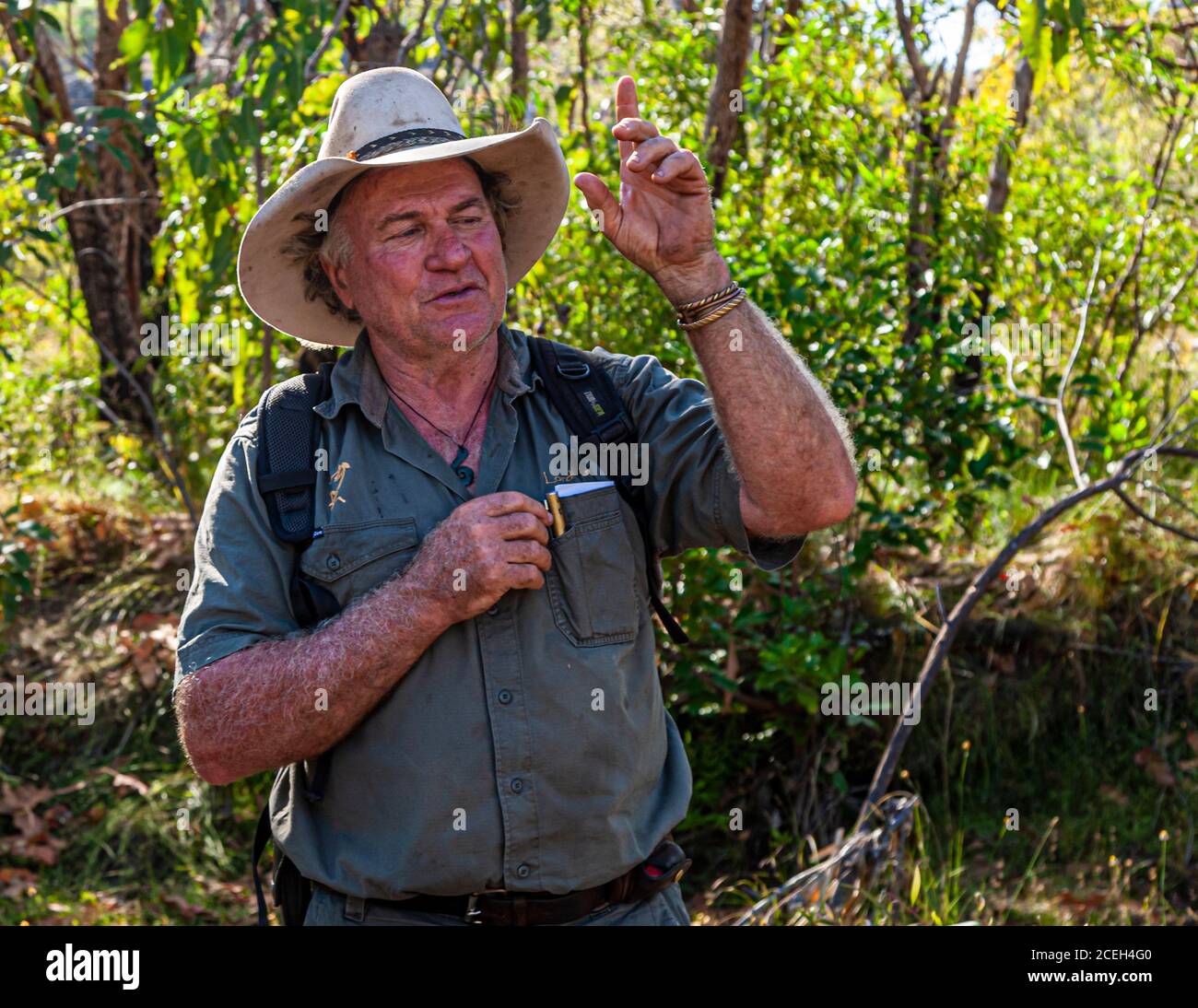 Tour guidato di Sab Lord attraverso l'Outback australiano Foto Stock