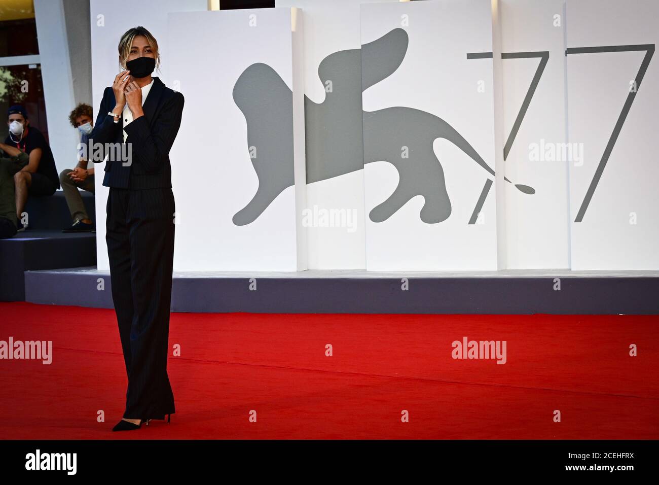 Lido di Venezia, Venezia, Italia, 01 Set 2020, Anna Foglietta durante la Master of Ceremonies e sponsor del 77° Festival del Cinema di Venezia, News - Credit: LM/Daniele Cifalà/Alamy Live News Foto Stock