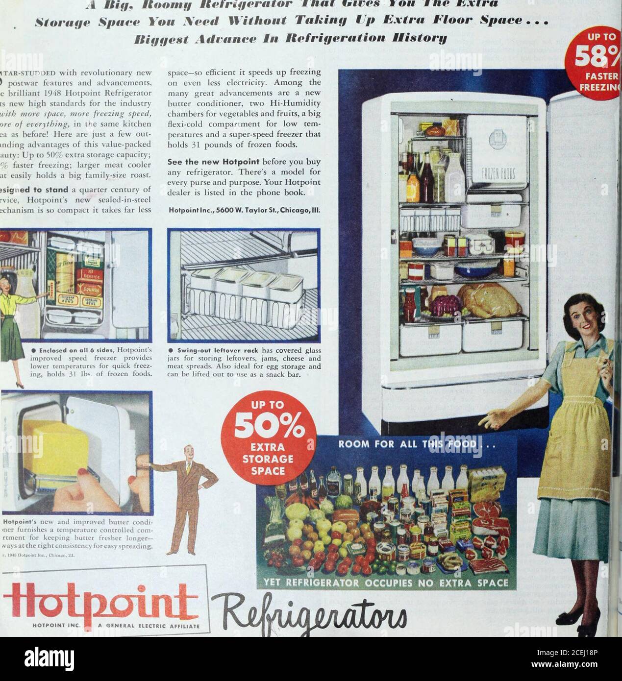 . The Ladies' home journal. Otpoint refrigerato] un frigorifero Big3 ioontg che ti offre lo spazio ExtraStorage di cui hai bisogno senza occupare spazio extra Etoor Mtiggest Advance in Refrigeration Historg itar-dotato di nuove rivoluzionarie caratteristiche e innovazioni postbelliche,e brillante l°i8 Hotpoint Refrigeratreintegra nuovi standard elevati per il settore con più spazio, Più velocità di congelamento, più di tutto, nella stessa kitchenL-a come prima! Ecco alcuni dei vantaggi di questo pacchetto a valore aggiunto: Fino a 50^ di capacità di stoccaggio extra; congelamento dei degustatori; raffreddamento della carne più grande può contenere facilmente un grande Foto Stock