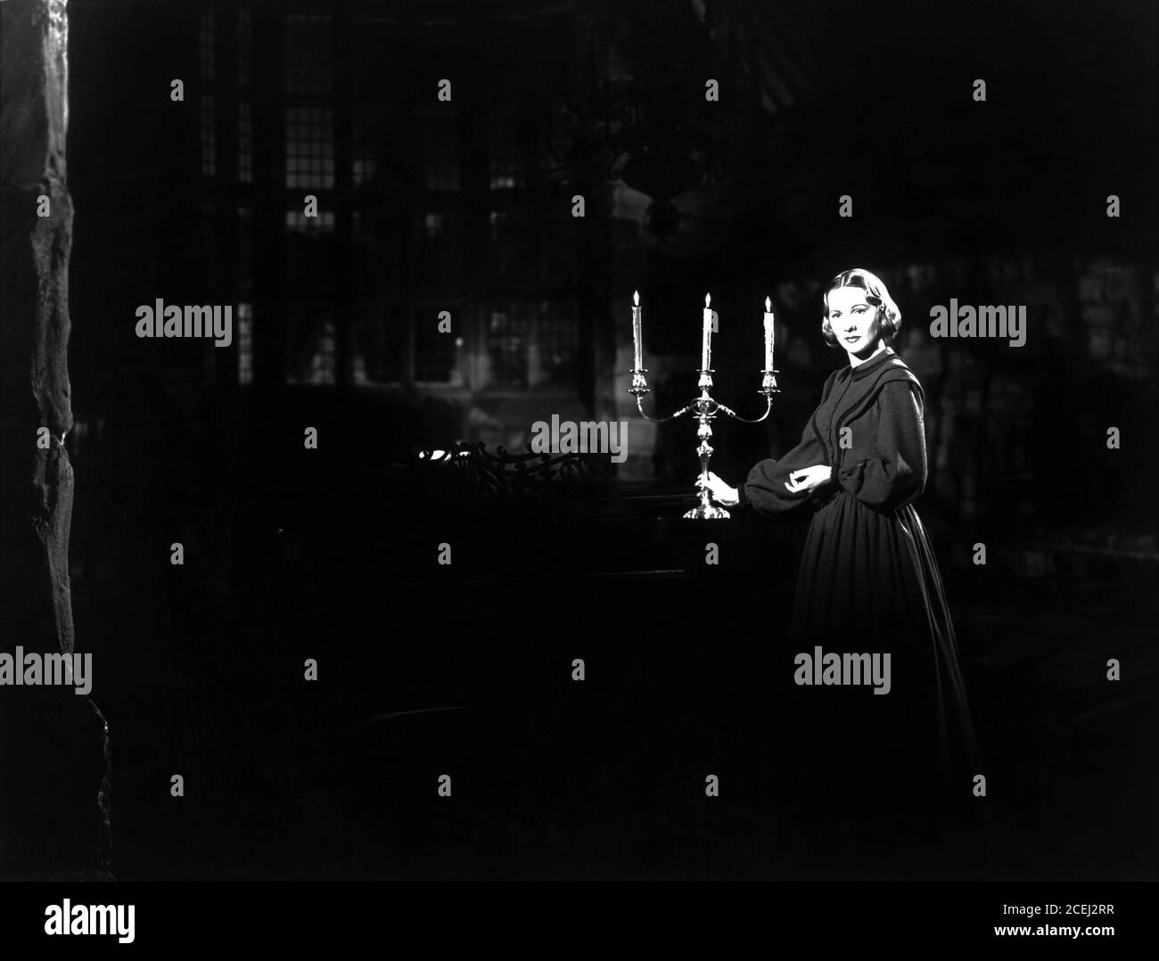 JOAN FONTAINE come JANE EYRE 1943 regista ROBERT STEVENSON libro La sceneggiatura di Charlotte Bronte Aldous Huxley John Houseman e Robert Stevenson Musica Bernard Herrmann 20 ° secolo Fox Foto Stock