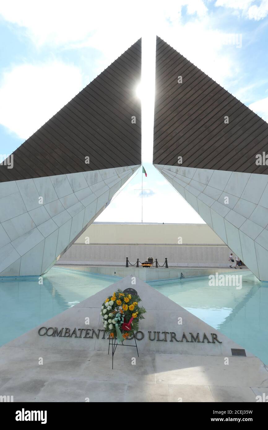 Denkmal für die Veteranen von Übersee, Lissabon, Portogallo Foto Stock