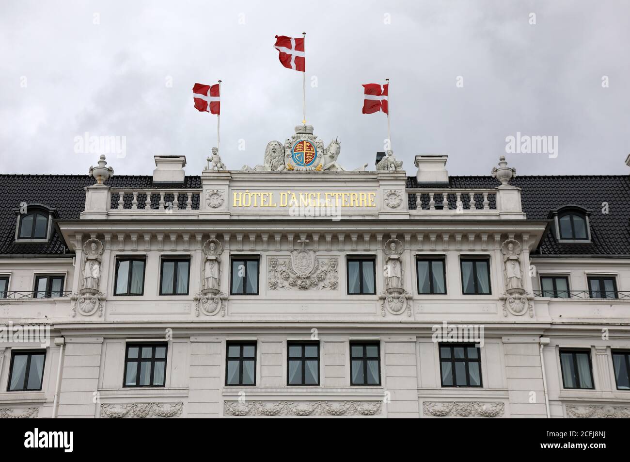 Hotel D'Angleterre a Kongens Nytorv a Copenhagen Foto Stock