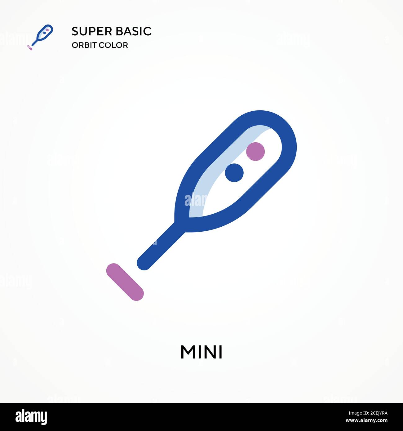 Icona vettore colore orbita super base mini. Modello di disegno simbolo illustrazione per elemento dell'interfaccia utente Web mobile. Pittogramma moderno a colori perfetto su st modificabile Illustrazione Vettoriale