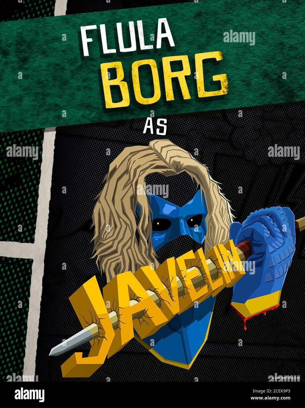 LA SQUADRA SUICIDA, poster del personaggio statunitense, Flula Borg as Javelin, 2021. © Warner Bros. / Courtesy Everett Collection Foto Stock
