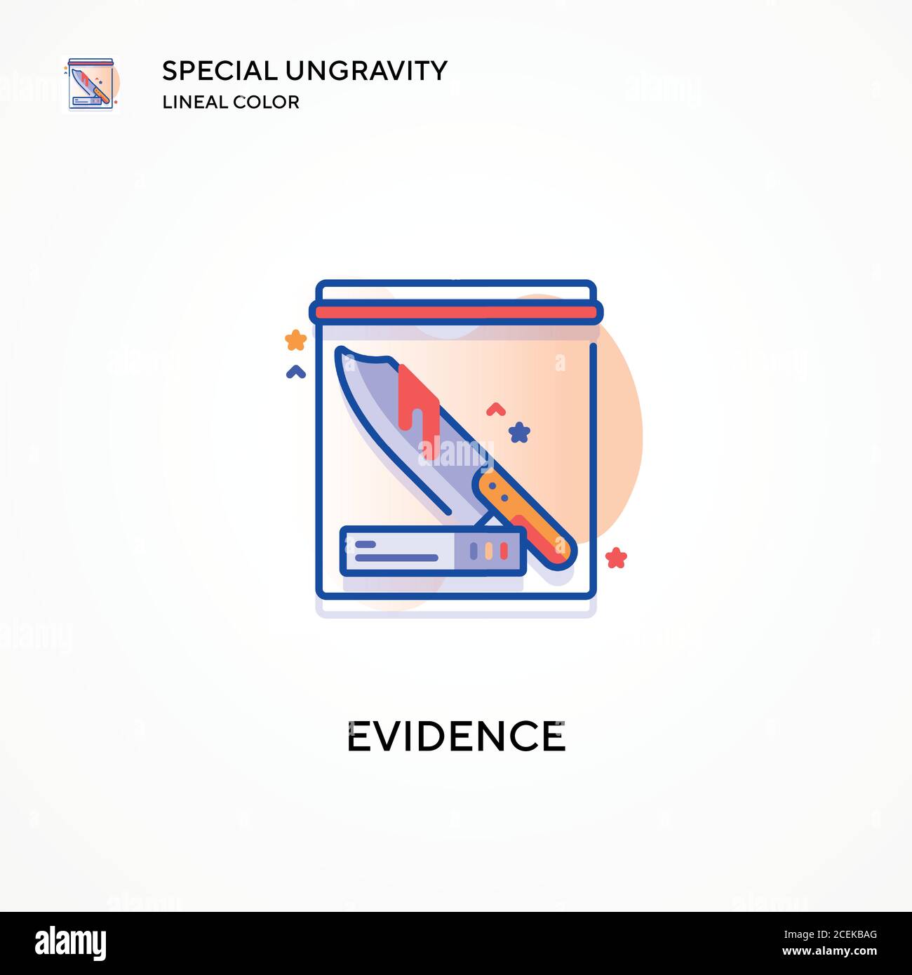 Prova l'icona di colore lineare speciale di ungravity. Concetti moderni di illustrazione vettoriale. Facile da modificare e personalizzare. Illustrazione Vettoriale