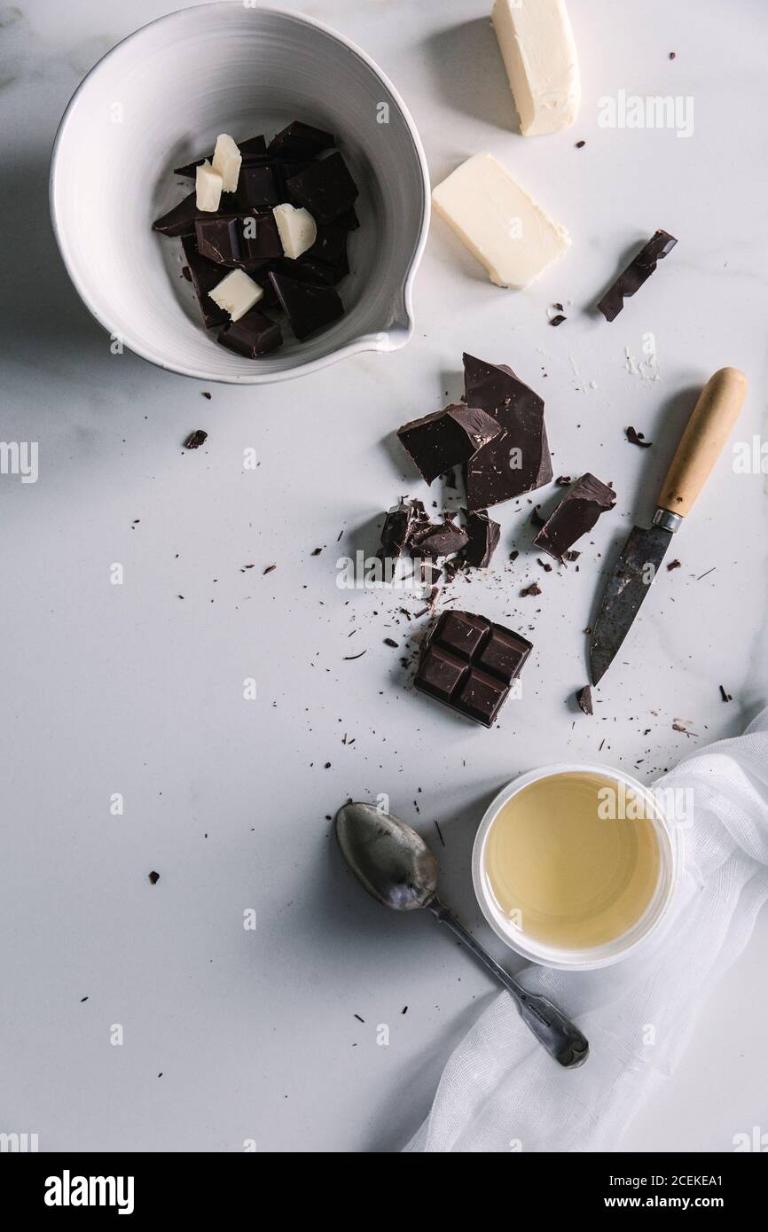 Torta al cioccolato Foto Stock