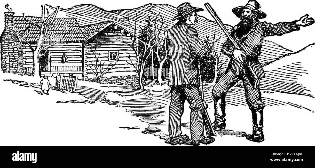 . Gli uomini delle montagne; la storia dell'alpinista meridionale e del suo parente piemontese; con un resoconto di alcune delle agenzie di progresso tra loro. A^erpliato di SoacUn.. Malato IN TEMPI DI GUERRA NON c'era mai una gente più impavida della menof montagne. Nella loro marcia in avanti non solo si sono fatti i disagi e i pericoli della natura selvaggia, ma una gente selvaggia che non aveva alcuna mente di essere esproprieddei loro terreni di caccia. Circa a metà delle terre meridionali si estencheddall oceano al Mississippi un gruppo di Indiantribu notevole per il loro coraggio, indipendenza, ehigh-h Foto Stock