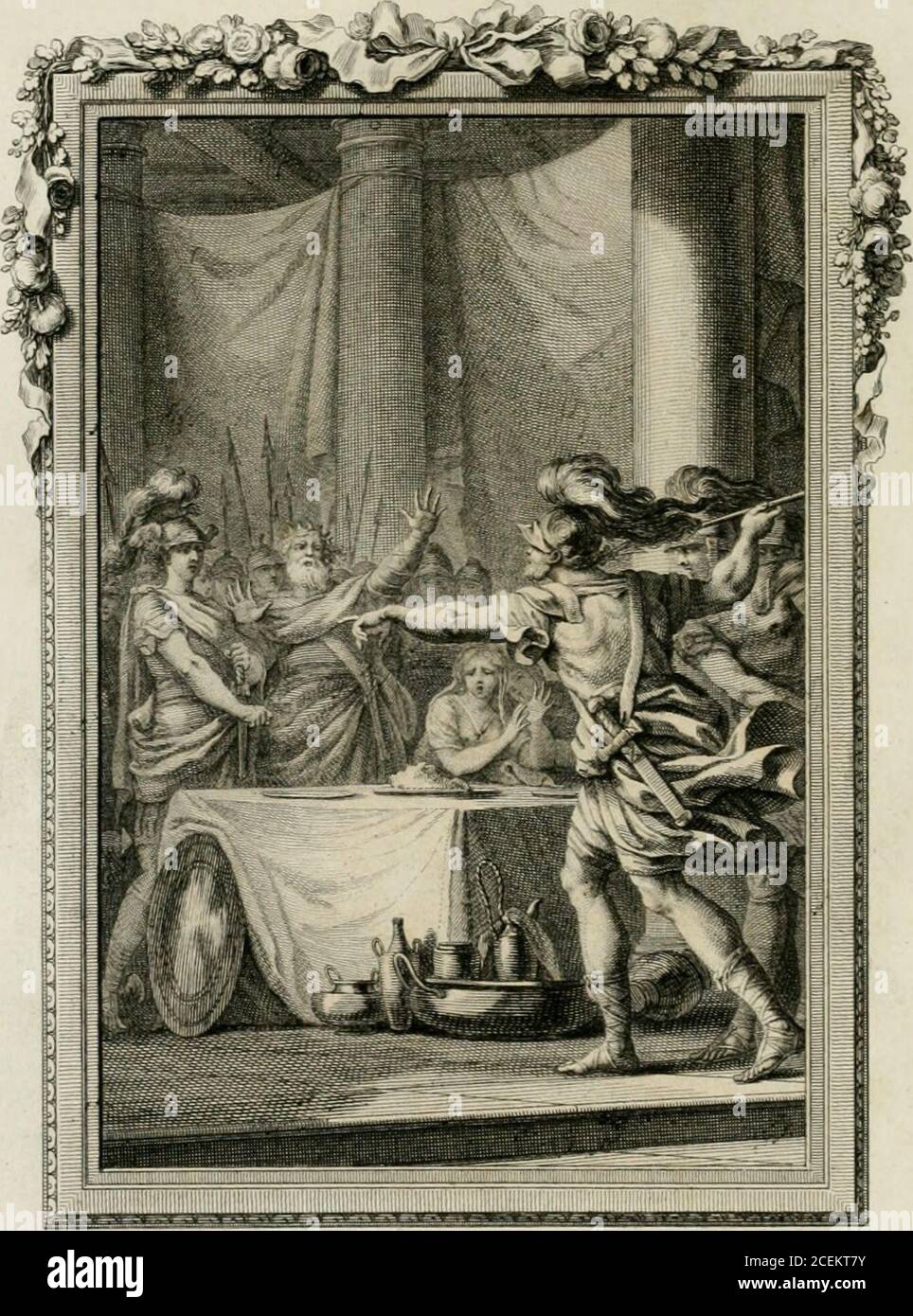. Les metamorphoses d'Ovide : en latin et en françois. PUBLII OVIDII NASONIS METAMORPHOSEON, LIBER QUINTUS. FABULA PRIMA. Phineus autor belli contra Perfeum. J UM QUE ea Cephenûm medio Danaeïus hérosAgmine commémorât, fremitu regalia turbacAtria complentur : nec conjugialia feftaQui canat, eft clamor ; fed qui fera nunziet arma, ..-. v/,Y d*l ■ lus la n,lc Ja- , | ni lit la ] erlcVo Foto Stock