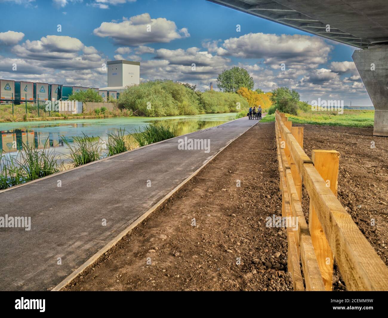 01.09.2020 il Mersey Gateway Bridge è un ponte a pedaggio tra Runcorn e Widnes a Cheshire, in Inghilterra, che attraversa il fiume Mersey e il Manchester Foto Stock