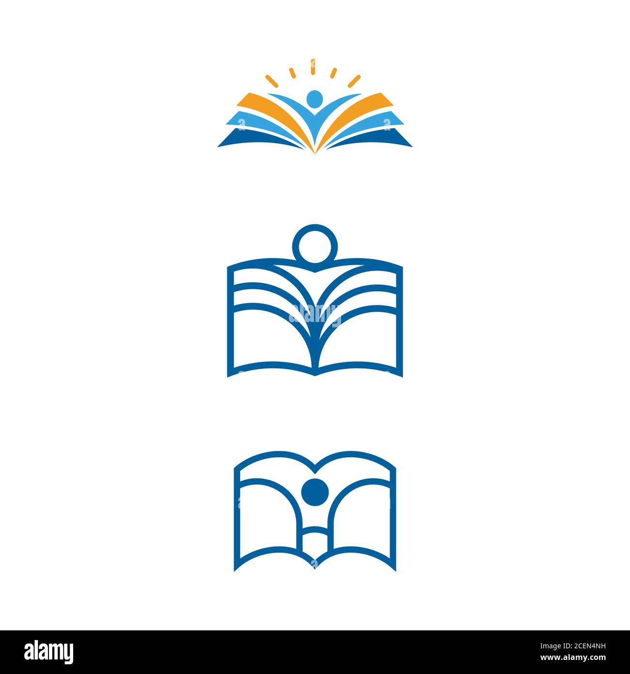 Disegno dell'illustrazione dell'icona vettoriale del modello del libro didattico Illustrazione Vettoriale