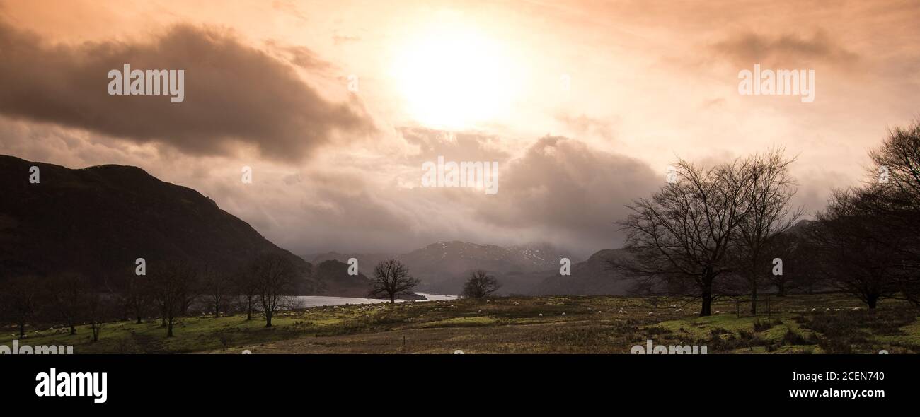Ullswater, Aira Force, Montagne e Fells Foto Stock