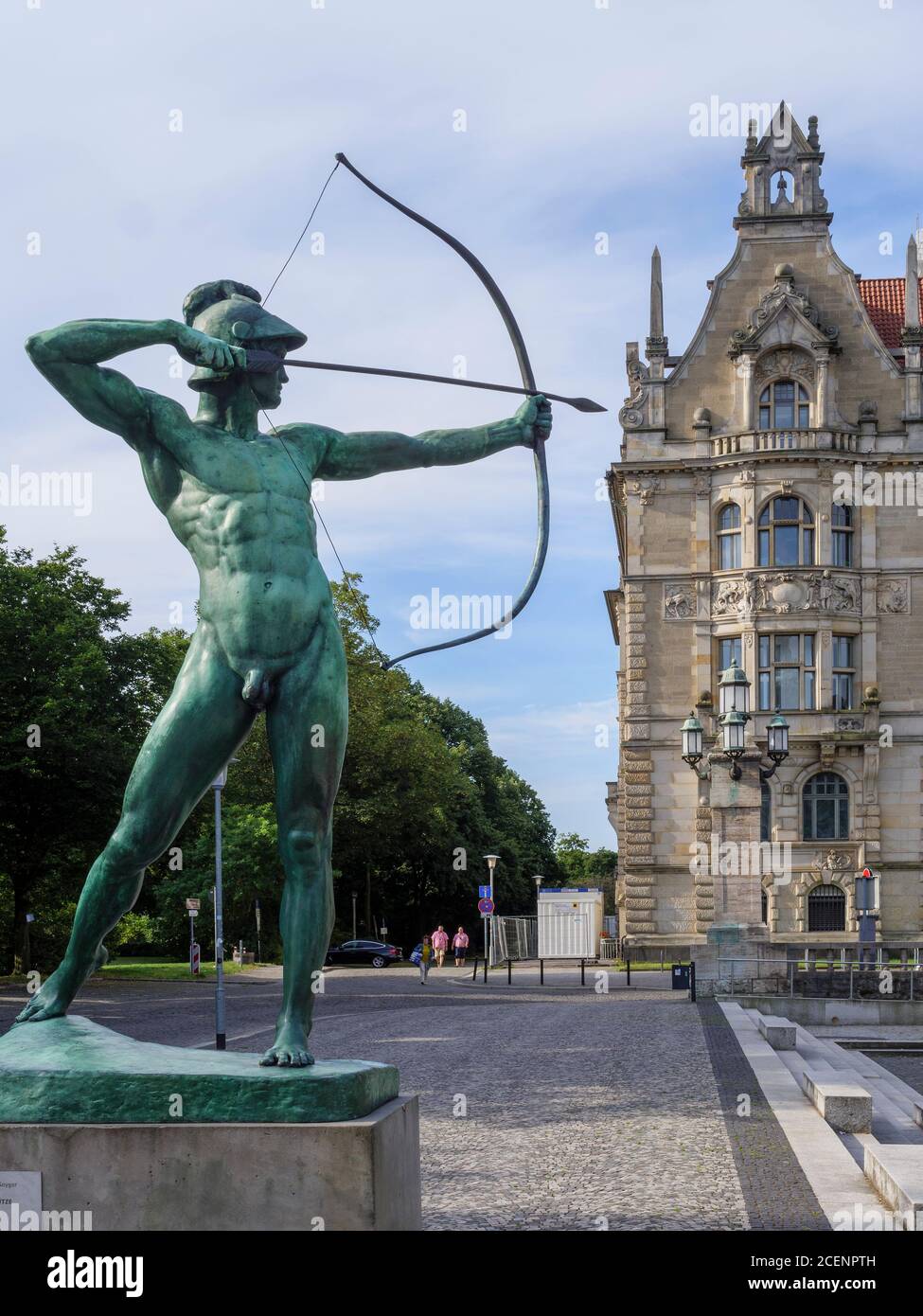 Neues Rathaus erbaut 1913 im eklektischen Sil von Hermann Eggert in Hannover, Niedersachsen, Deutschland, Europa Nuova sede della città costruita nel 1913 in eclettici s. Foto Stock