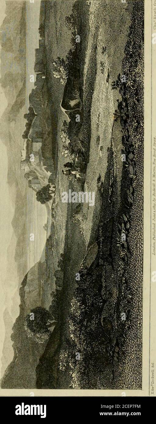 . Un tour classico e topografico attraverso la Grecia, negli anni 1801, 1805 e 1806. Ater. I seguenti sono i soli caratteri leggibili: RnEPBASIAEnsriTOAEMAIOT KAIBASIAI22H2KAEOnATPA20EnN*IAOMH TOPHNIKAITO 0EOI2 MERAAOISETEPETOIS . NOAION . OSTN . No .... ENTPS AX le pareti dell'acropoli sono regolarmente costruite e ben servite, estendendosi intorno al bordo della roccia, che in alcuni piazzali sorge a circa trenta metri sopra la pianura. Nella parte più perfetta rimangono ancora ventuno strati di parete, e sono costruttisecondo l'emplectone di Vitruvius, con una massa dura Foto Stock . Un tour classico e topografico attraverso la Grecia, negli anni 1801, 1805 e 1806. Ater. I seguenti sono i soli caratteri leggibili: RnEPBASIAEnsriTOAEMAIOT KAIBASIAI22H2KAEOnATPA20EnN*IAOMH TOPHNIKAITO 0EOI2 MERAAOISETEPETOIS . NOAION . OSTN . No .... ENTPS AX le pareti dell'acropoli sono regolarmente costruite e ben servite, estendendosi intorno al bordo della roccia, che in alcuni piazzali sorge a circa trenta metri sopra la pianura. Nella parte più perfetta rimangono ancora ventuno strati di parete, e sono costruttisecondo l'emplectone di Vitruvius, con una massa dura Foto Stock