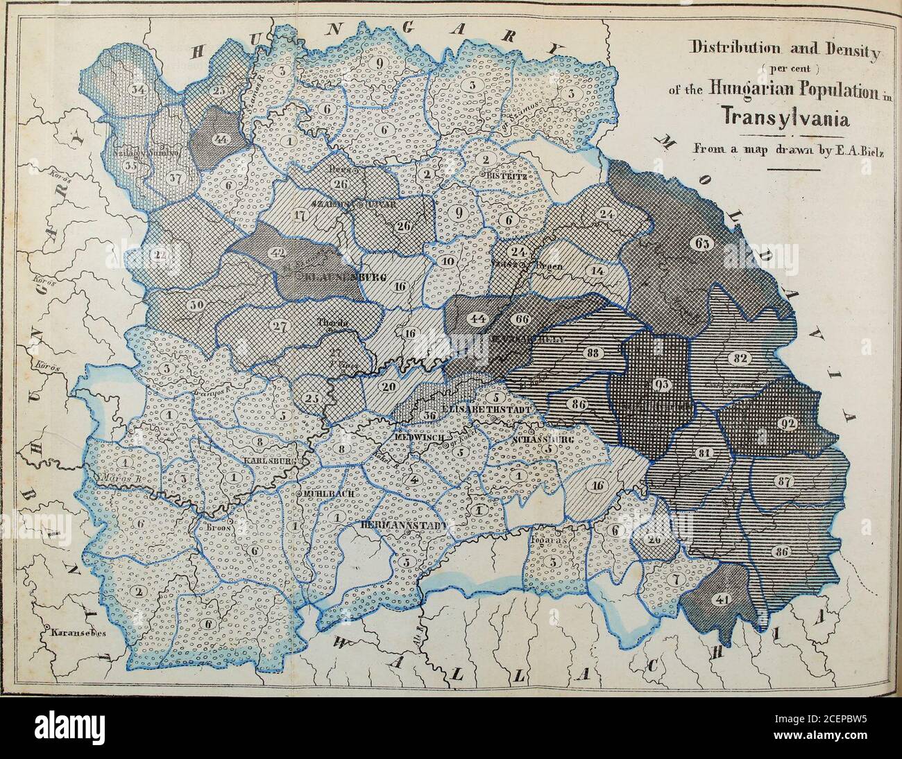 . Transilvania; i suoi prodotti e la sua gente. Con mappe e numerosi mali. Dopo fotografie. >y J21 Ji&if&e DistrilnitioTi e densità ( per uscita ) della UnntSaiian ^PopulationTransilvania T JrcosL a map draTwn LyEABiel?. Loii^miol, Greeil e cs-London. TUGR&v&H by *® SCHIZZI DI CARATTERE POLITICO. 559, perché il passo compiuto era falso, i cui effetti sono caduti su se stessi. La storia di entrambe le persone, e la loro posizione attuale, sono notevoli, e così interessante e istruttivo thatthatthey ben ripagare studio attento. Sono più differenti aspossible nella natura, i dd Foto Stock