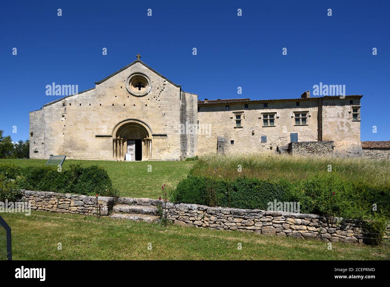 Salagon Priorato o Abbazia (c 12b) Museo e Giardini Mane Alpes-de-Haute-Provence Provenza Francia Foto Stock