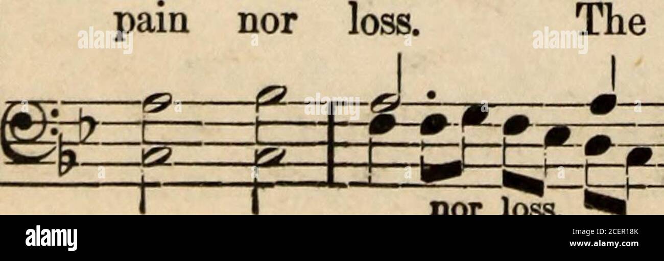 . Voce di lode, no. 2 : una collezione completa di canzoni scritturali, gospel, domenicali e di servizio di lode. ! Lato T i cancelli perlati. Marcia avanti, con i cuori che esultano, contare il guadagno della terra come dross; TheCristo, il re conquurante! Marcia avanti, con fede e fervore, vicino a temere dolore o perdita; Thesing i vincitori canto. 0 breve sarà il pipistrello - cravatta, noi possiamo subire la perdita; il -GU . ,j j j j j ,j . J .J ..U i i i i i j &gt;j V.; i .-.j i i i i Chorus. ^ m s .? y * * GHR ? S ^ tromba chiama a trionfare la bandiera della croce! La tromba chiama, m A J . 1 i i i i II i -A U la tromba cal Foto Stock