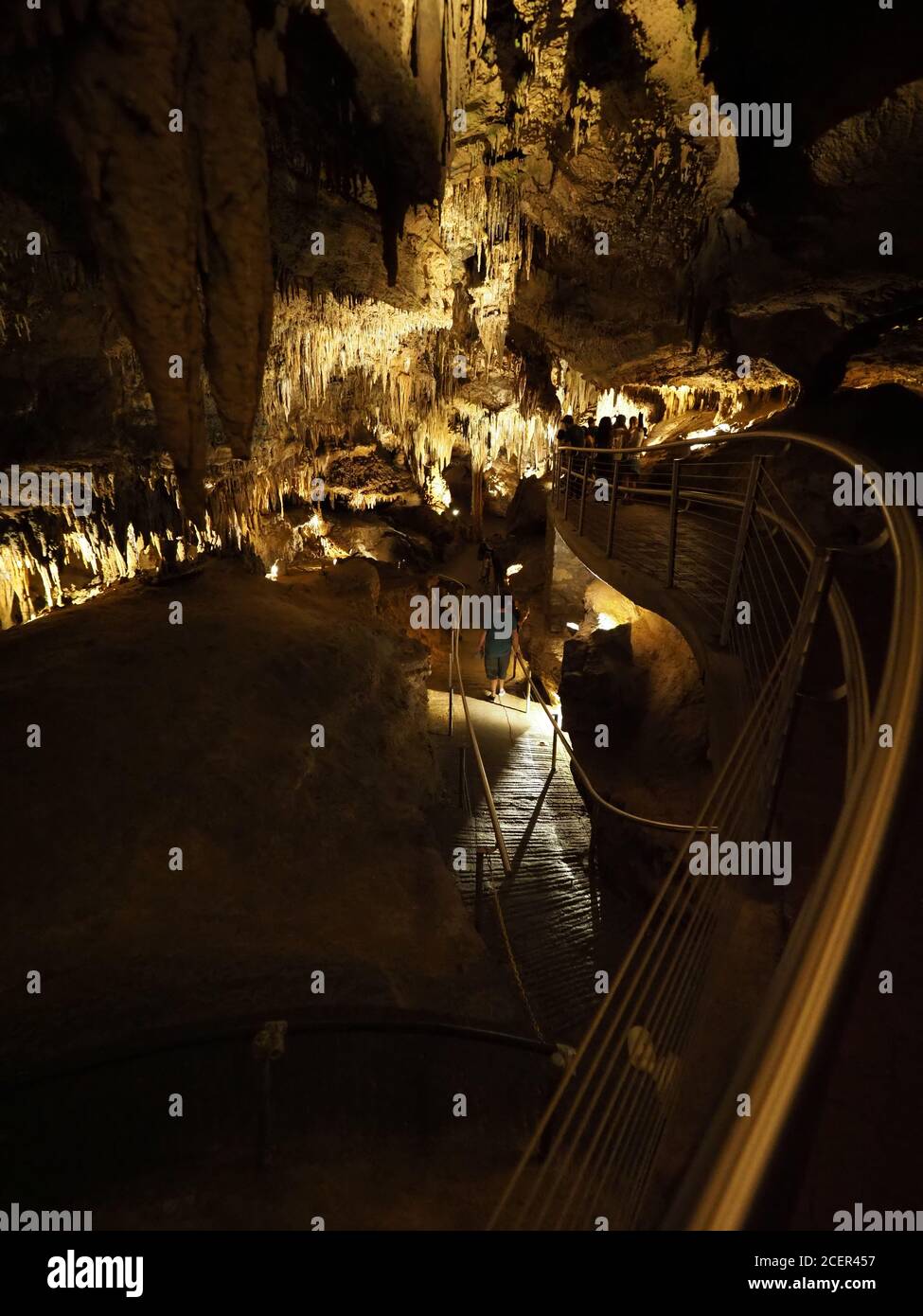 Visita alle grotte di Luray. Foto Stock