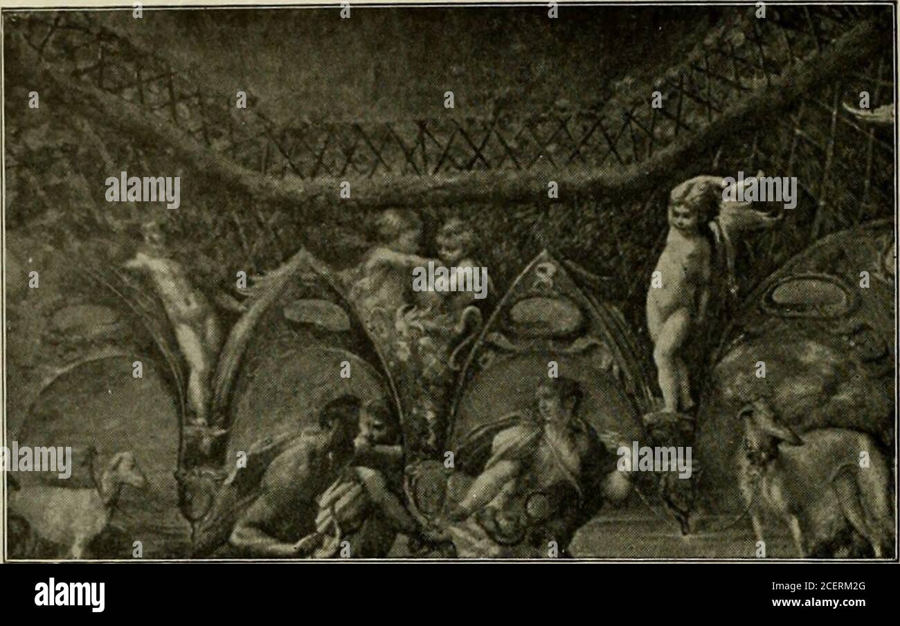 . Antonio Allegri da Correggio, la sua vita, i suoi amici e il suo tempo. MADONNA E BAMBINO, CON IL BAMBINO ST. JOHN, DI POMPONIO ALLEGRI. Nella Galleria parmense, moltitudine, restringendo la sua iniziativa in materia all'inclusione dei due Dossi, che, come lui, vivevano a Ferrara, e alla corte degli Estensi. Il fatto che Vasari sia stato in grado di raccogliere alcuni dettagli riguardo alla sislife, ci sembra un argomento molto debole per contare su nella prova della rapidità la ragione di questo invito non è spiegato, è un po 'irragionevole da chiedersi atthe fatto. 3 D 386 ANTONIO DA CORREGGIO. LA LEGGENDA DI D. Foto Stock