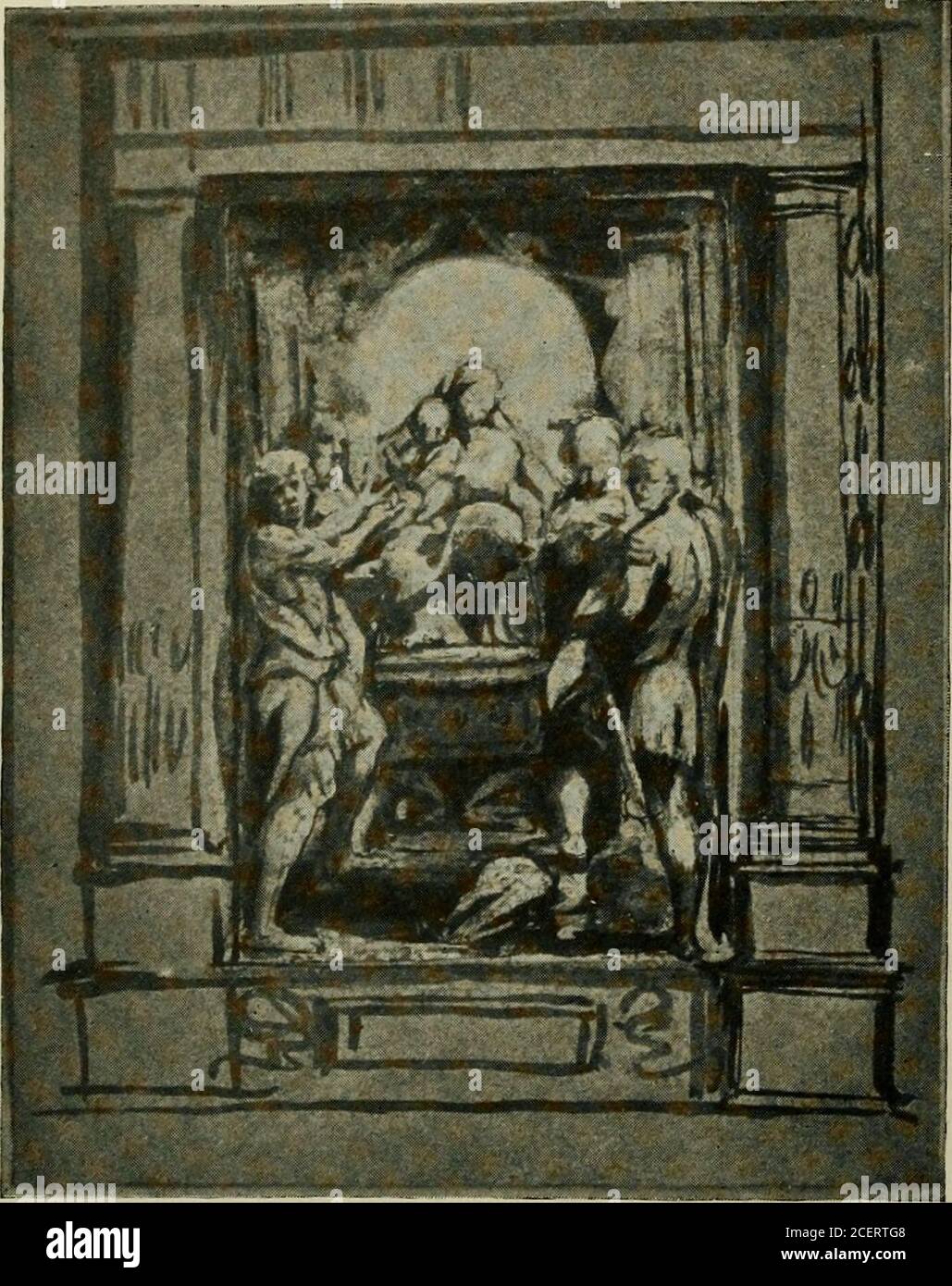 . Antonio Allegri da Correggio, la sua vita, i suoi amici, e il suo tempo. Nce a Dubois, inriconoscimento di sisservices in negoziatinga matrimonio tra il principe Francesco d'Esteand la principessa Char-lotte Aglae di Orleans, e forse come un'esca forfurther favori politici.but il diplomatico hadreckioned senza hishost. Il duca op-posò il dono in modo mostenergico, althousthil povero inviato, thusleft nel burch, affrettò a far notare ad hismaster che le inter-ests di stato erano di grandezza rispetto ai pigmenti, tela, e un paintersfame, e che la sicurezza di Mirandola forse dipendeva da thepicture !x the Foto Stock