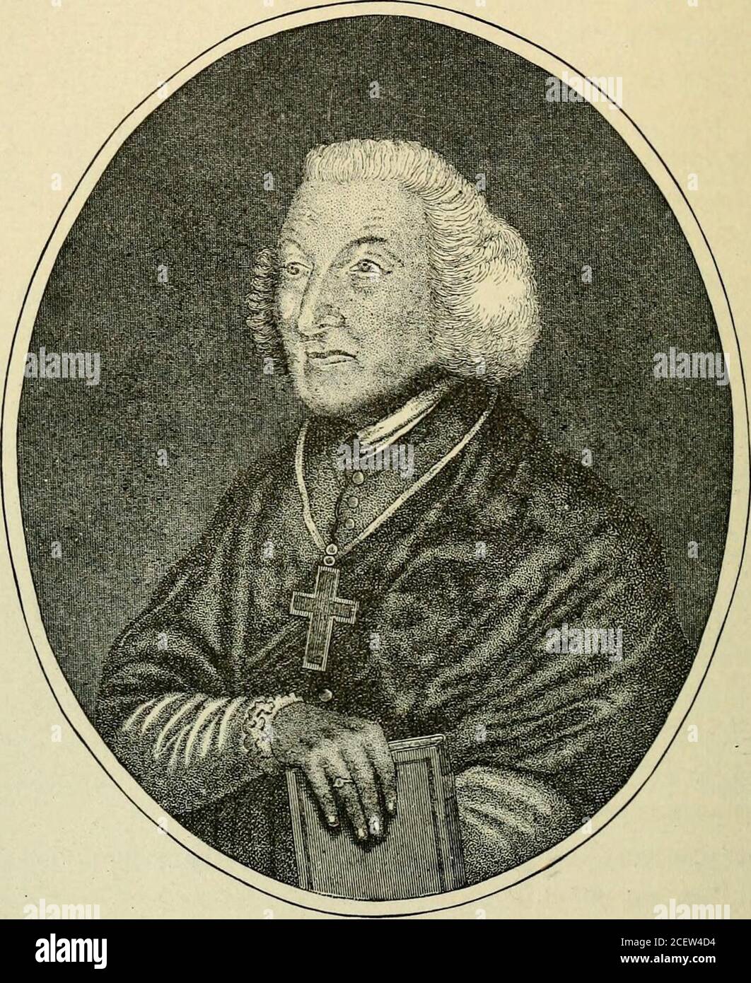 . Storia della chiesa cattolica negli Stati Uniti---. Campo vicino Filadelfia. Questi Padri Domenicani hanno reso un servizio essenziale alla religione. Circa questo tempo il Cardinale Antonelli consigliò al Vescovo Carrolto di non ricevere alcun sacerdote irlandese che non sia venuto in reom-menato dall'Arcivescovo Troy, al quale successivamente 1 Rt. J. Carroll all'Arcivescovo Troy, 23 luglio 1790, in Spicileg.Ossor., iii., pp. 507-8. * Nunzio a Lisbona al Dr. Carroll, Lisbona, 4 settembre 1789. Un cambiamento è venuto con la recente immigrazione dall'Irlanda. Fino ad ora sermonshad è stato letto in stile inglese, e il Rev. Molyneux, Foto Stock