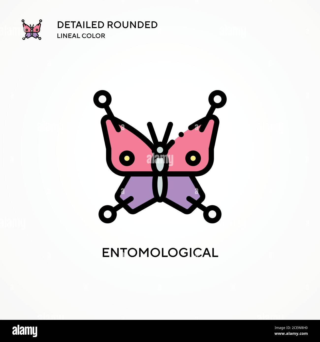 Icona vettore entomologico. Concetti moderni di illustrazione vettoriale. Facile da modificare e personalizzare. Illustrazione Vettoriale