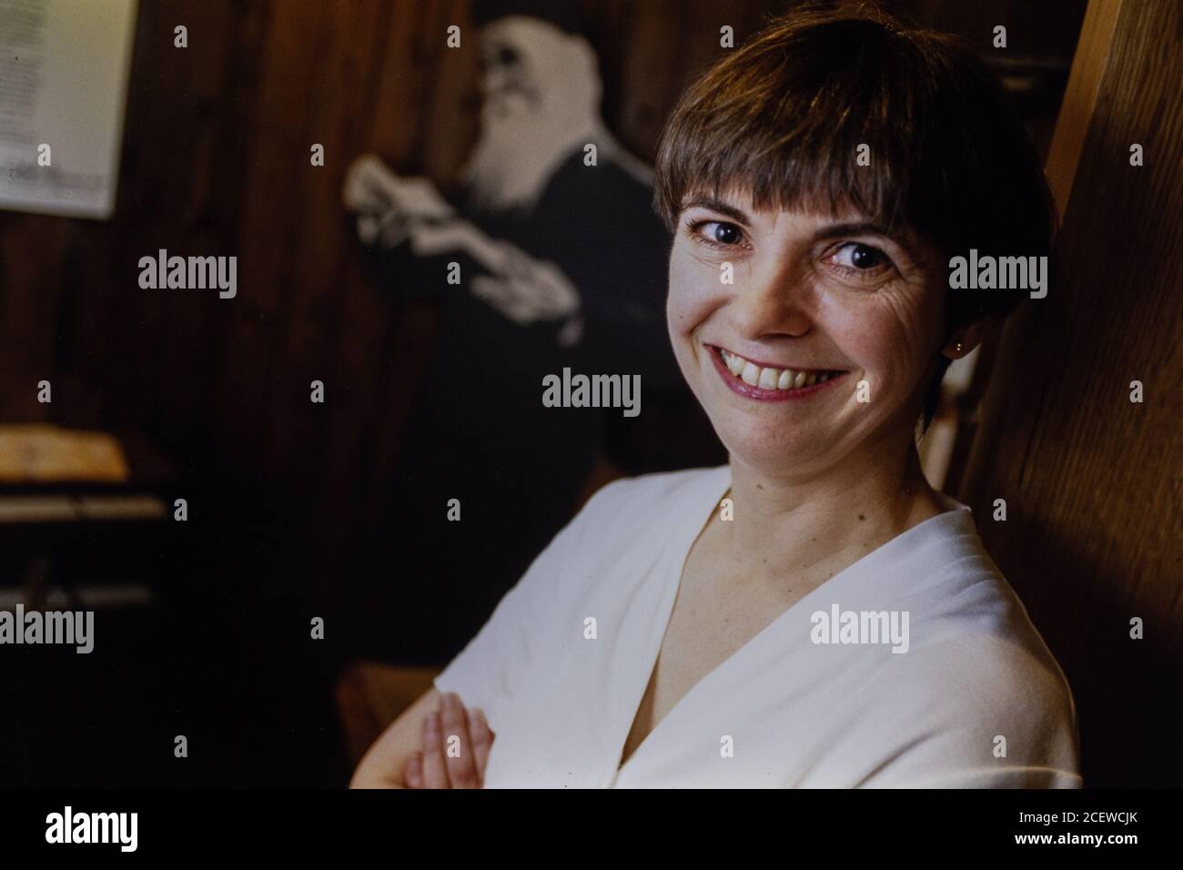 Lesley Brown, Editor di dizionari presso la Oxford University Press, Walton Street, Oxford. 13 agosto 1993. Foto: Neil Turner Foto Stock