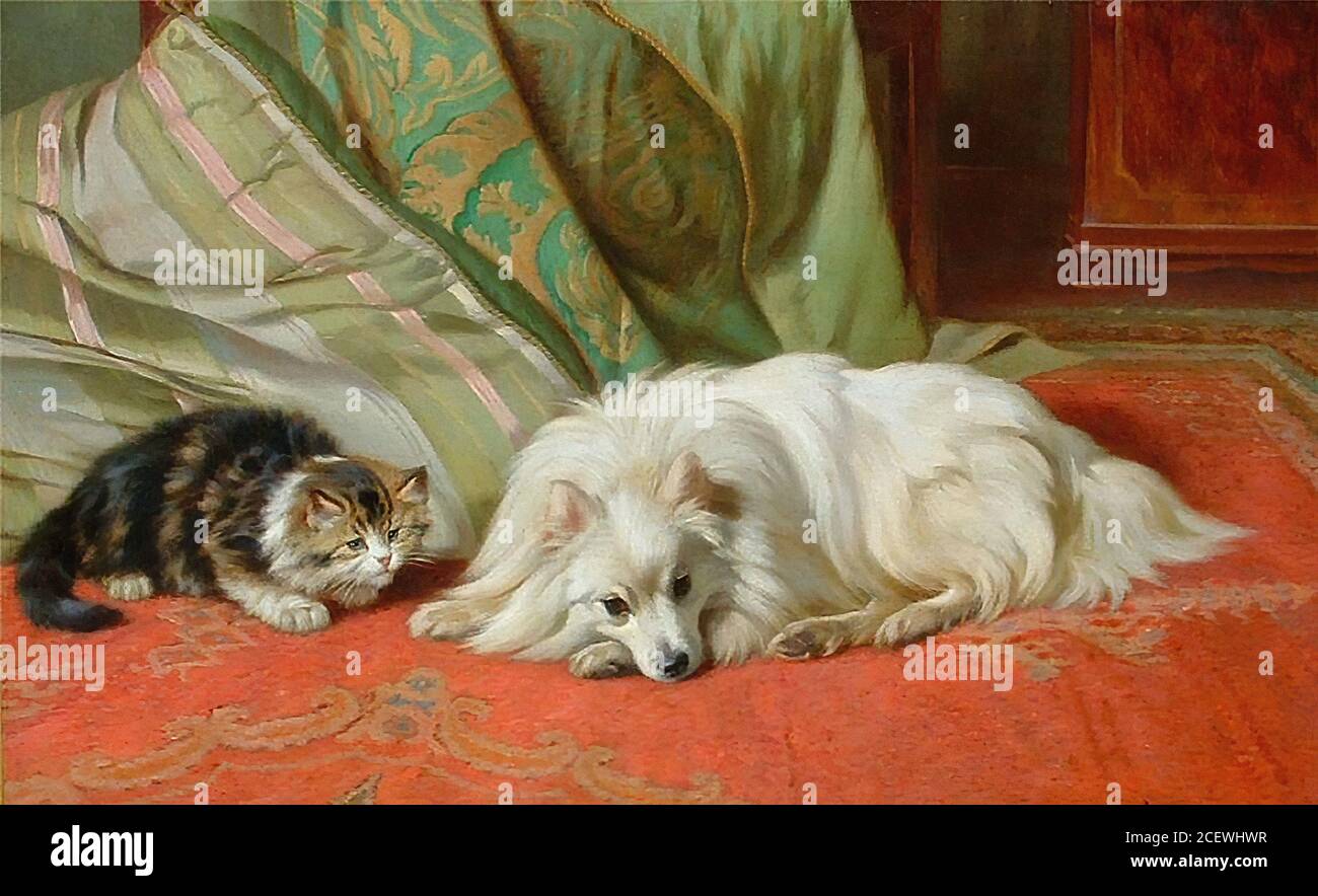 Barker Wright - Vieni a giocare! - British School - 19 ° secolo Foto Stock