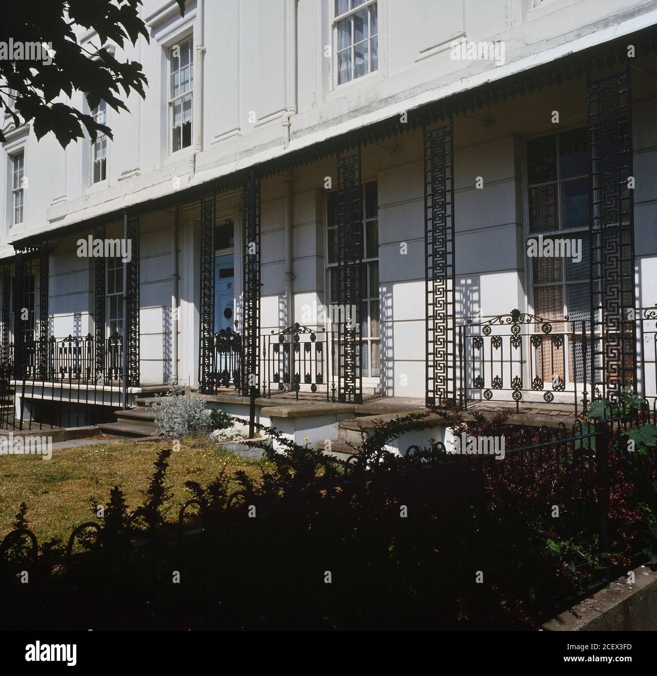 Lansdowne Crescent. Leamington Spa. Warwickshire. Foto Stock