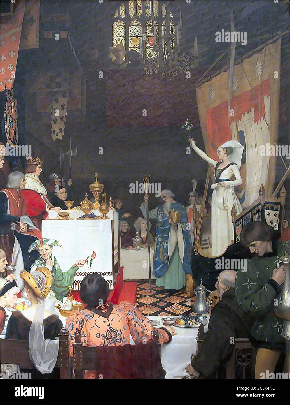 Board, ernest - Edward IV che è intrattenuto da William Canynges alla sua Casa in Redcliff Street, 1461 - 36350970991 f2dc30f4aa o Foto Stock