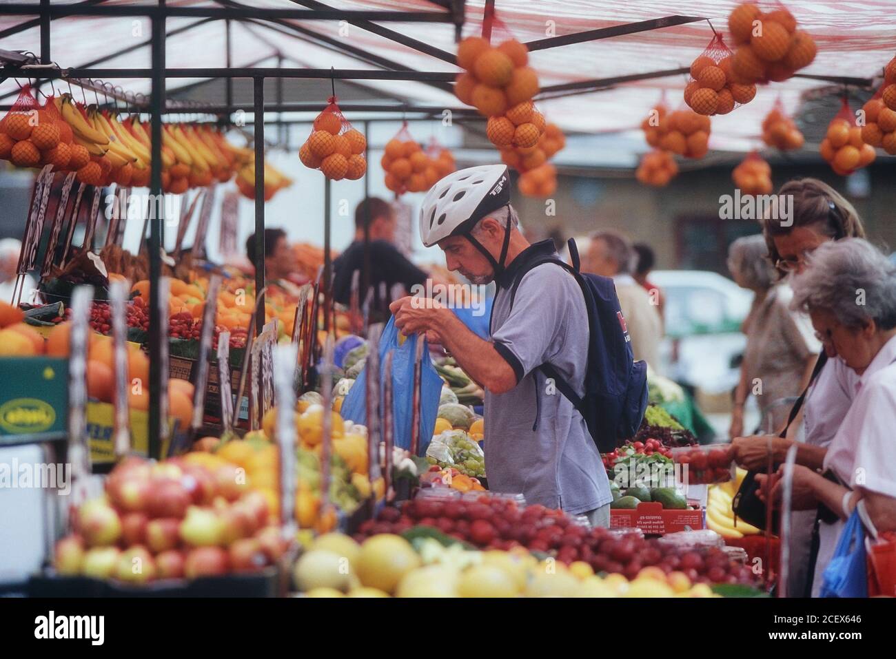 Market Day, Wendover, Buckinghamshire, Chilterns, Inghilterra, Regno Unito Foto Stock