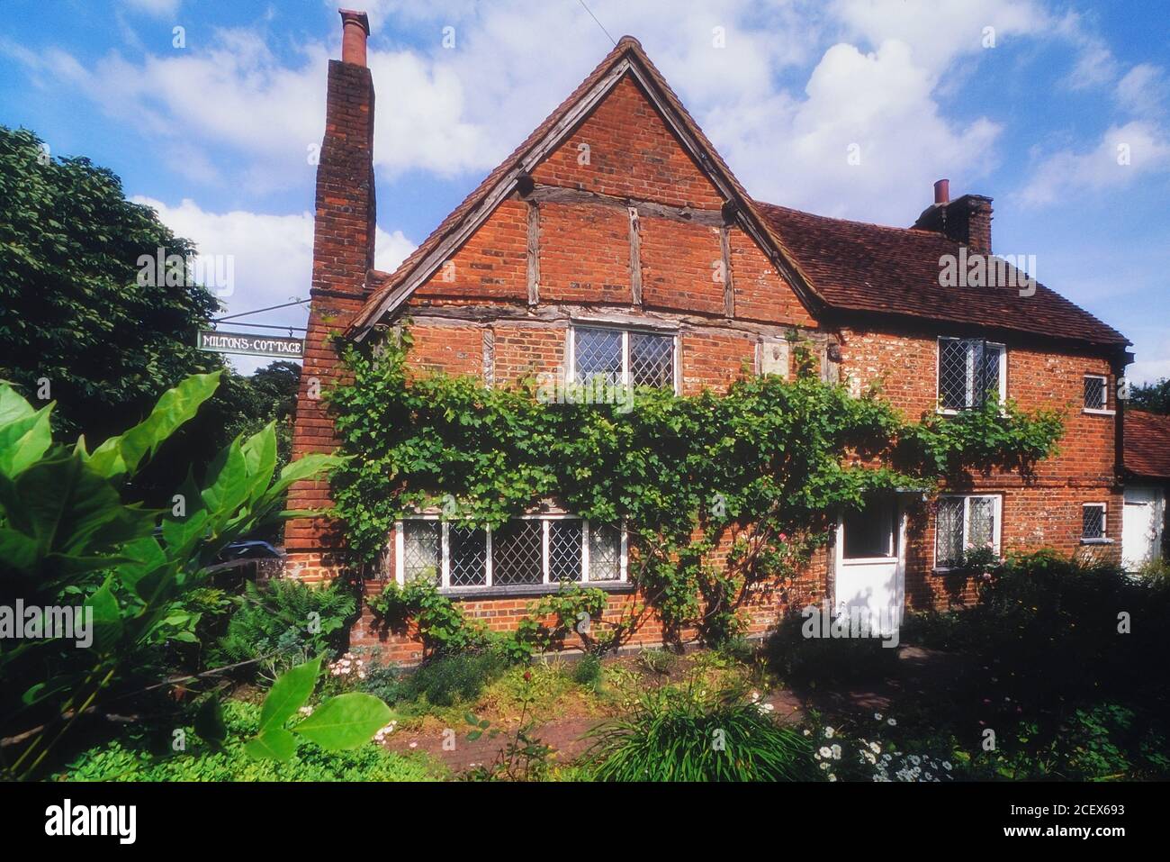 Milton's Cottage - Chalfont St Giles casa di John Milton. Buckinghamshire, Inghilterra, Regno Unito Foto Stock