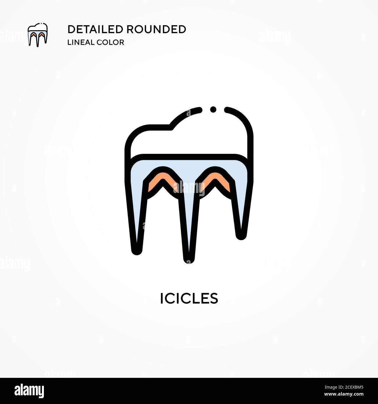 Icona vettore icicles. Concetti moderni di illustrazione vettoriale. Facile da modificare e personalizzare. Illustrazione Vettoriale Icona vettore icicles. Concetti moderni di illustrazione vettoriale. Facile da modificare e personalizzare. Illustrazione Vettoriale