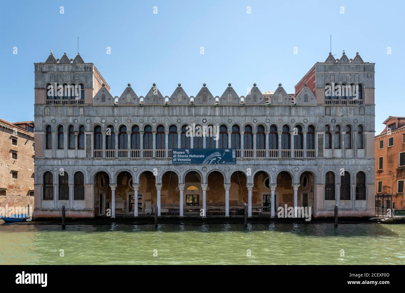 Venedig, Paläste am Canal Grande, Fontego dei Turchi (ital. Fondaco dei Turchi), reicht bis etwa 1225 zurück Foto Stock