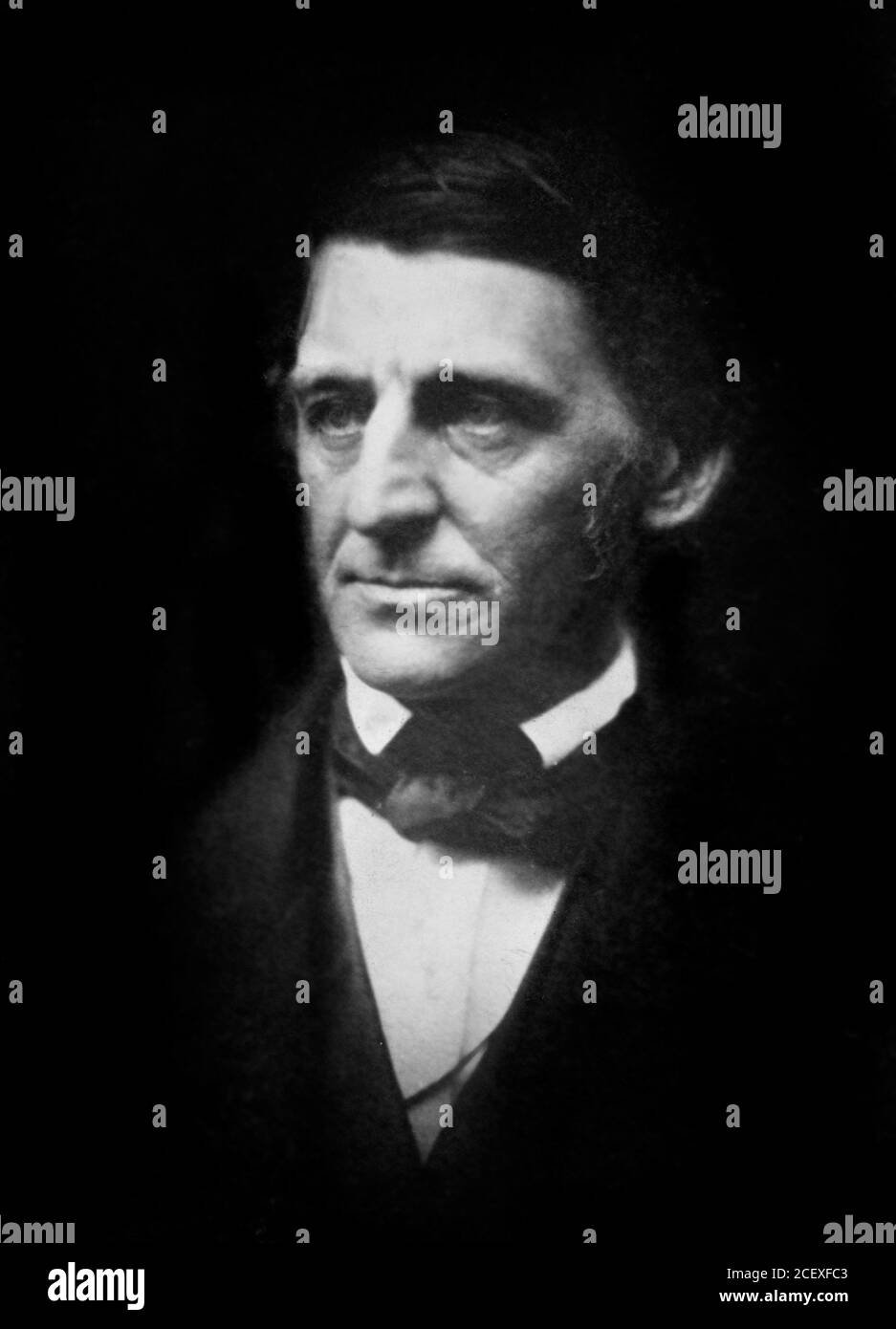 Ralph Waldo Emerson (1803-1882), ritratto dell'essayista, poeta e filosofo americano di Josiah Johnson Hawes, 1875 dopo 1856 daguerrotype Foto Stock