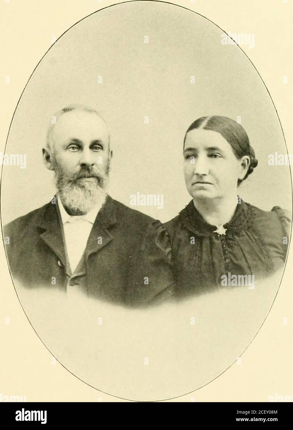 . Passato e presente della contea di Mahaska, Iowa : insieme a schizzi biografici di molti dei suoi cittadini eminenti e leader e illustri morti. Interessi agricoli nella cittadina di Richland, la sua casa beingon sezione 9, è nato in West Virginia, De-cember II, 1830. Suo nonno paterno wasa nativo d'Irlanda e, attraversando l'Atlantico, il nuovo mondo si stabilì in Virginia est essere-prima gli Stati Uniti avevano qualsiasi controllo sulla terra lì. Divenne proprietario di una trotto di terra di algiò quattrocento acri e vivedupon la frontiera, condividendo in tutte le perizie, i pericoli e le difficoltà di Foto Stock