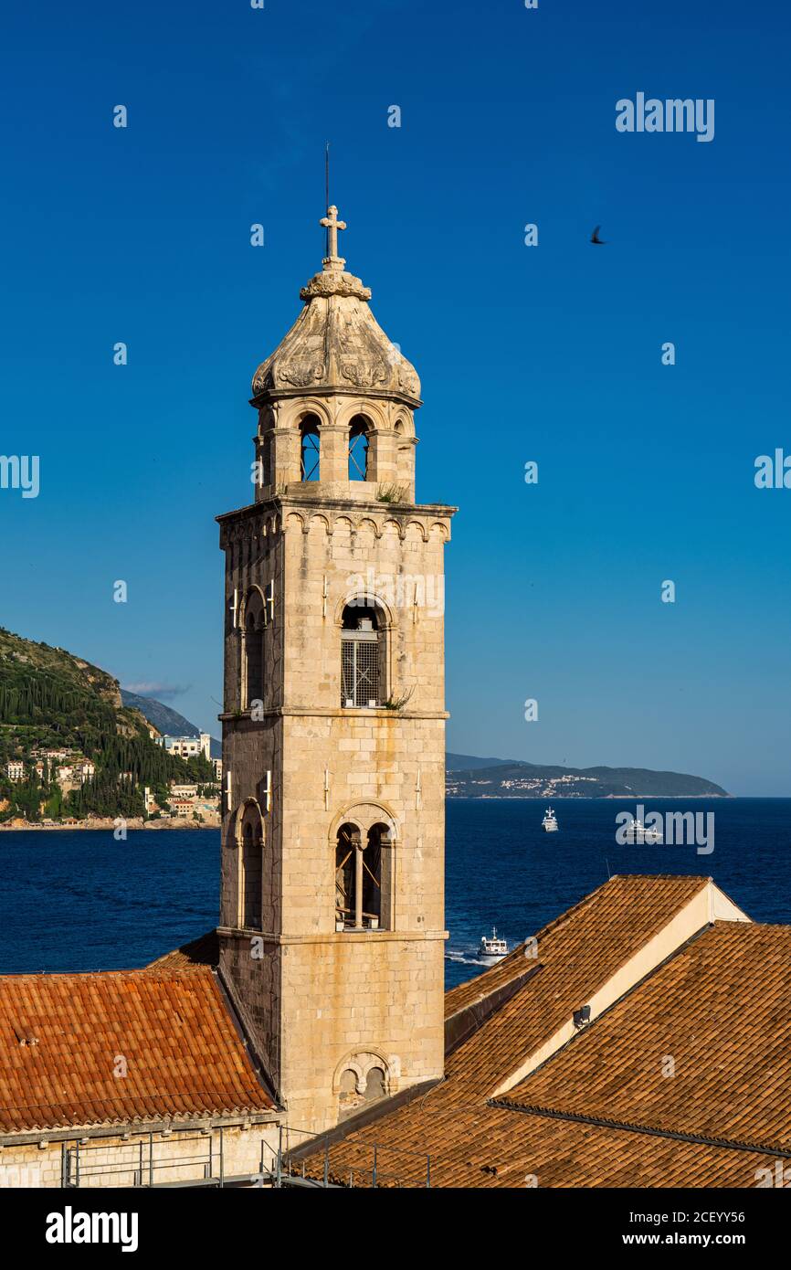 Chiesa di San Salvatore, Chiesa del Santo Salvatore e Monastero Francescano Crkva sv. Spasa - una piccola chiesa votiva rinascimentale situata nel centro storico di Dubr Foto Stock