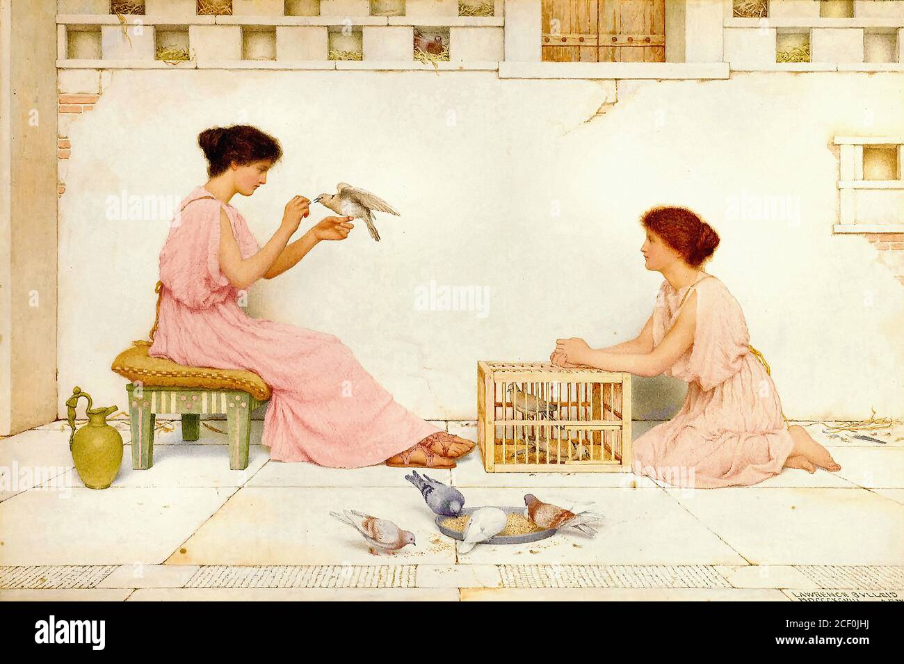 Bulleid George Lawrence - un columbarium - Scuola Britannica - 19 ° secolo Foto Stock