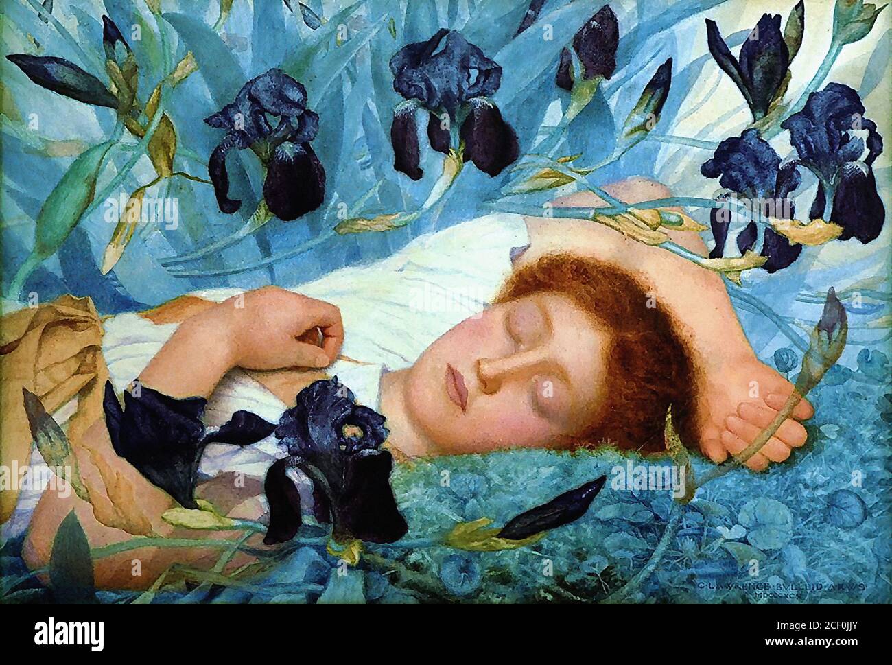 Bulleid George Lawrence - Iris - Scuola Britannica - 19 Secolo Foto Stock