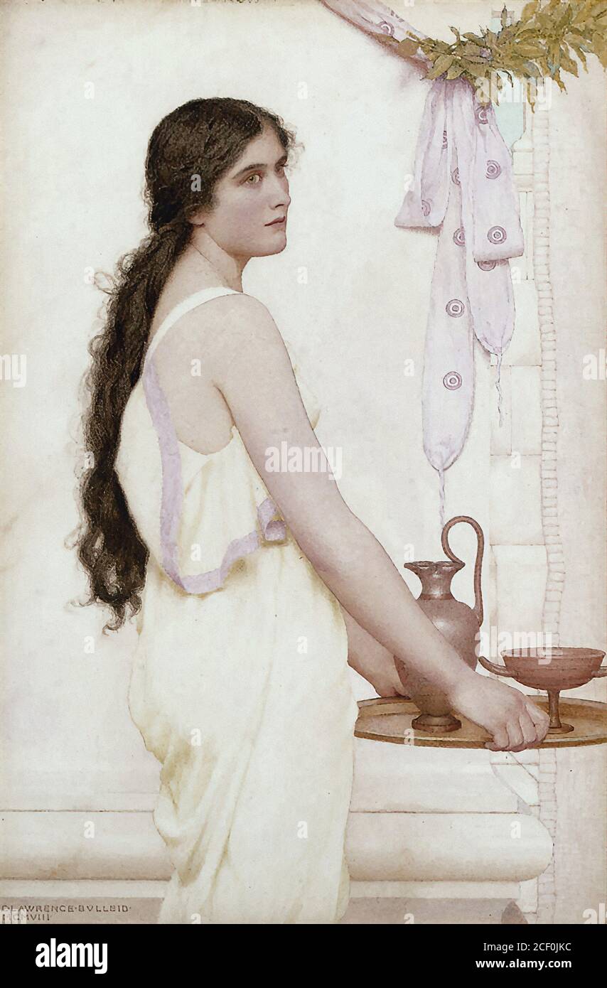 Bulleid George Lawrence - l'alfiere della Coppa - Scuola Britannica - 19 ° secolo Foto Stock