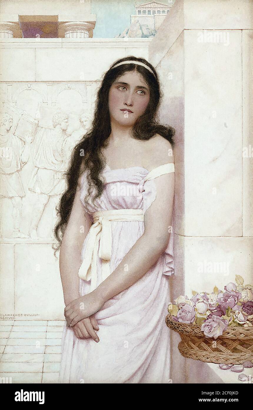 Bulleid George Lawrence - Lost in Thought - British School - 19 ° secolo Foto Stock