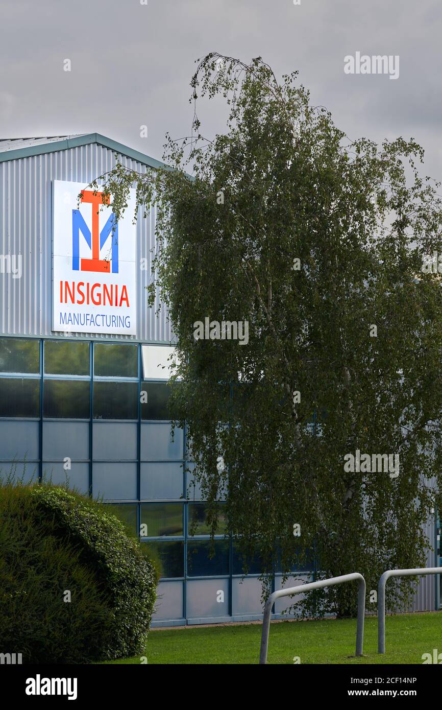 Fabbrica di IM Insignia, maufacturer di componenti per mobili stampati ad iniezione, nella zona industriale di Earlstree, Corby, Northamptonshire, Inghilterra. Foto Stock