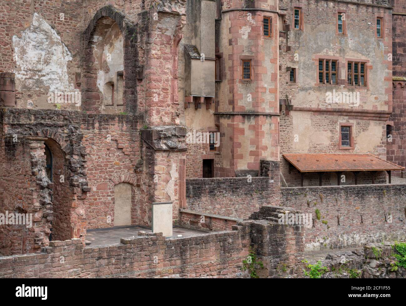 Il castello di Heidelberg è stato sestato in Germania Foto Stock