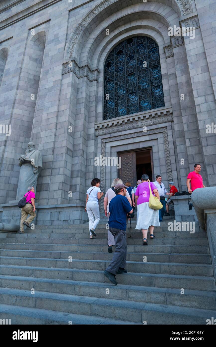 Matenadaran Museum, Mashtot Institute of Ancient Manuscripts, Yerevan City, Armenia, Medio Oriente, patrimonio dell'umanità dell'UNESCO Foto Stock